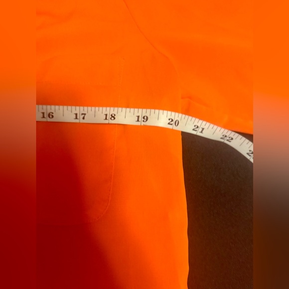 Coldwater Creek Orange women’s button-down, long sleeve blouse.Size medium. EC! - Picture 3 of 13